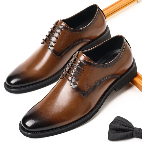Men's Leather Casual Shoes for Formal Dress and Work Occasions